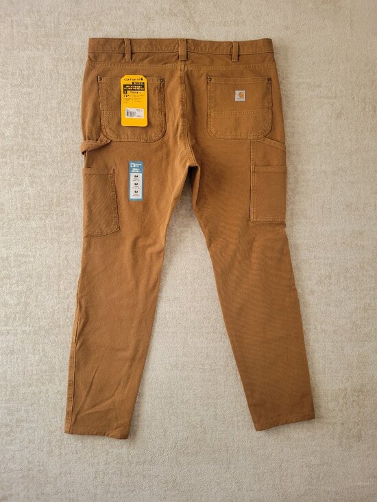 Carhartt Pants - Carhartt Rugged Flex Relaxed Fit Twill Double Front Work Pant 16W Tan Womens